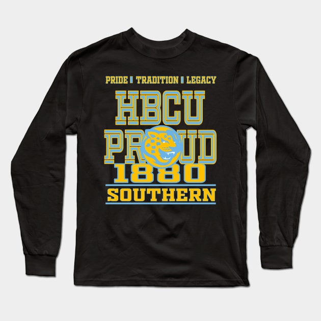 Southern 1880 University Apparel Long Sleeve T-Shirt by HBCU Classic Apparel Co